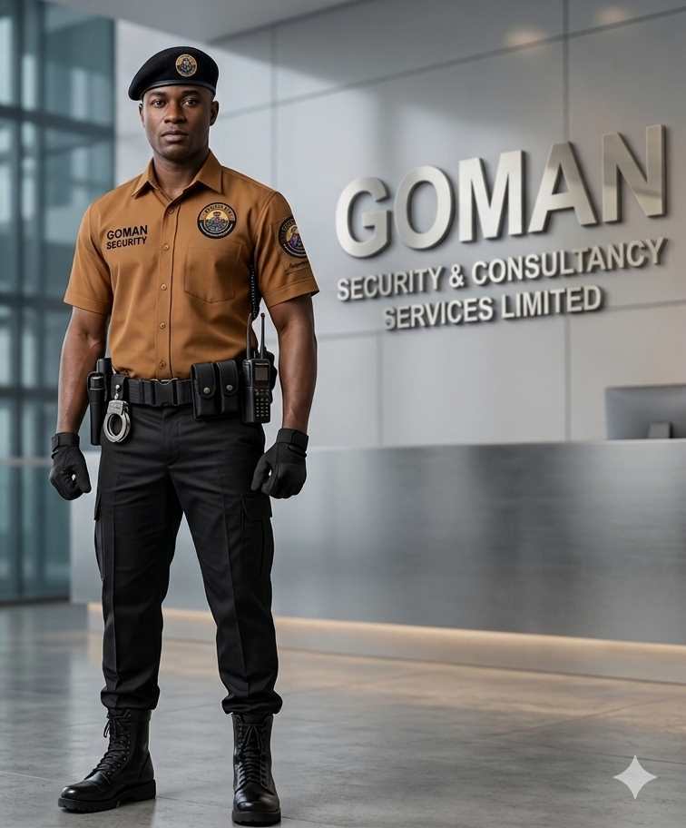 Professional GOMAN security officer